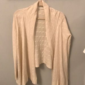 Lilly Pulitzer ivory cream cashmere cardigan
